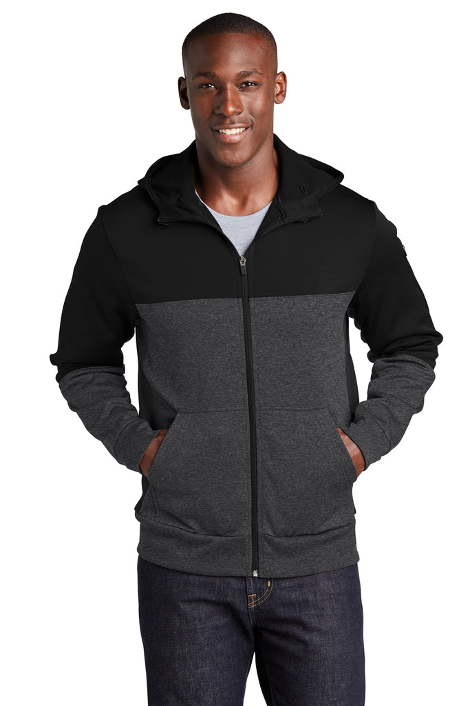 Sport-Tek® Tech Fleece Colorblock Full-Zip Hooded Jacket - Style ST245