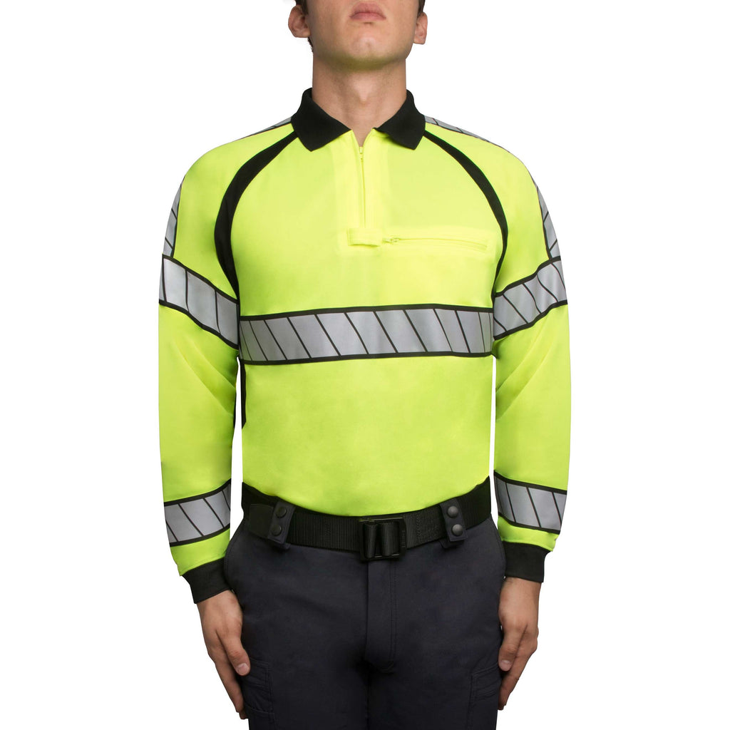 Blauer LONG SLEEVE HI-VIS POLO SHIRT, Style 8147