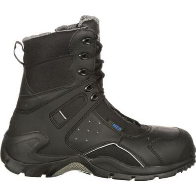 Rocky 1st Med CF Toe Punct-Res Side-Zip WP 8" Boot, Style FQ0911113