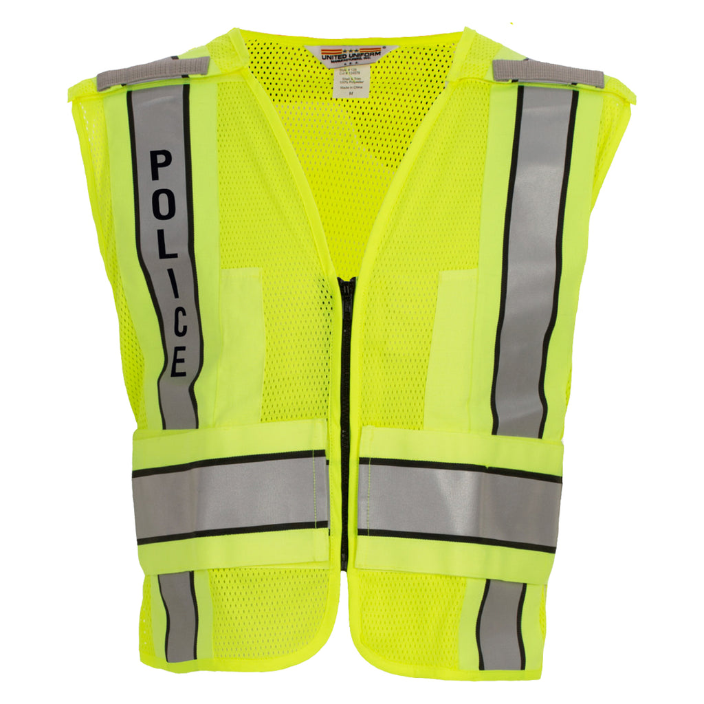 Tact Squad United Uniform Mfr. ANSI Mesh Safety Vest, Style 128