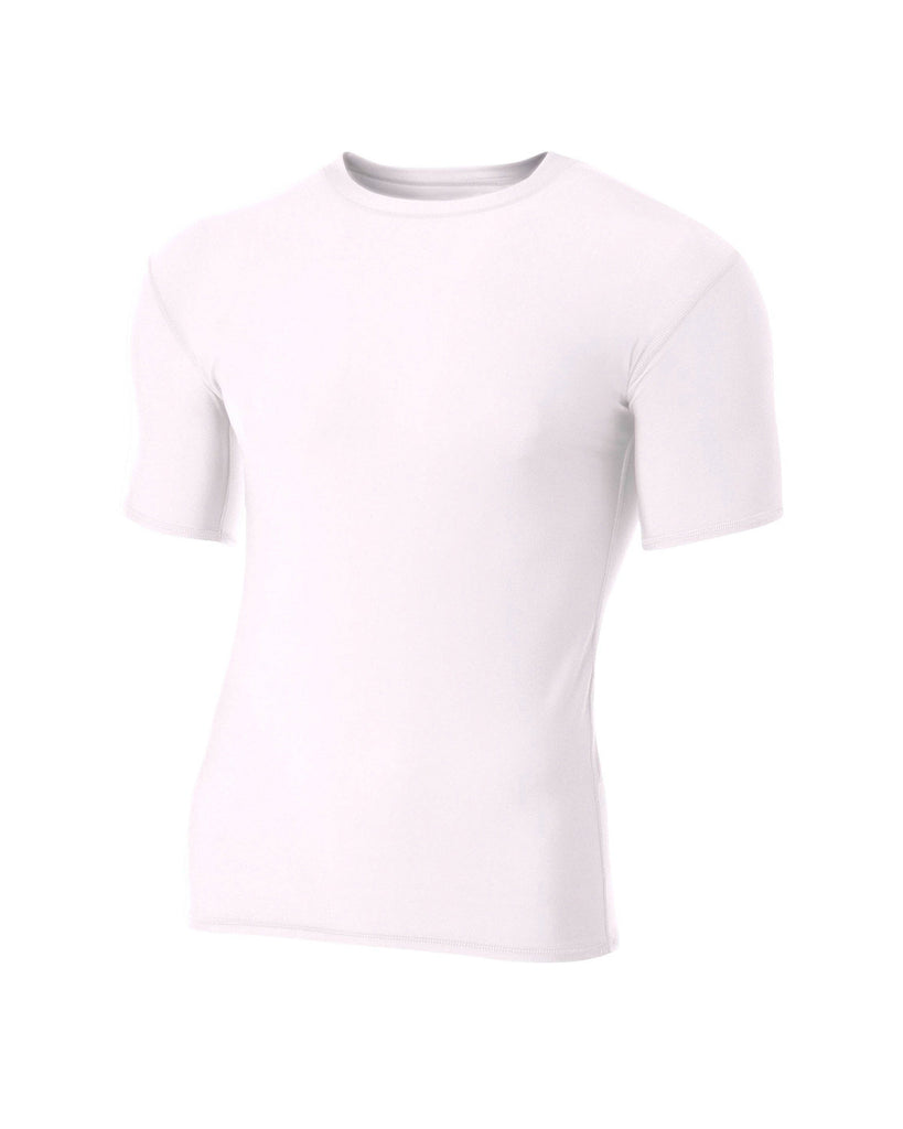 A4 Adult Polyester Spandex Short Sleeve Compression T-Shirt, Style N3130